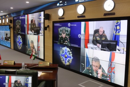 Совместная тренировка дежурных смен Центра кризисного реагирования ОДКБ и национальных органов государств – членов Организации
