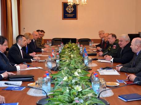 Обсуждено участие наблюдателей Республики Сербия в совместных мероприятиях оперативной и боевой подготовки Войск (Коллективных сил) ОДКБ