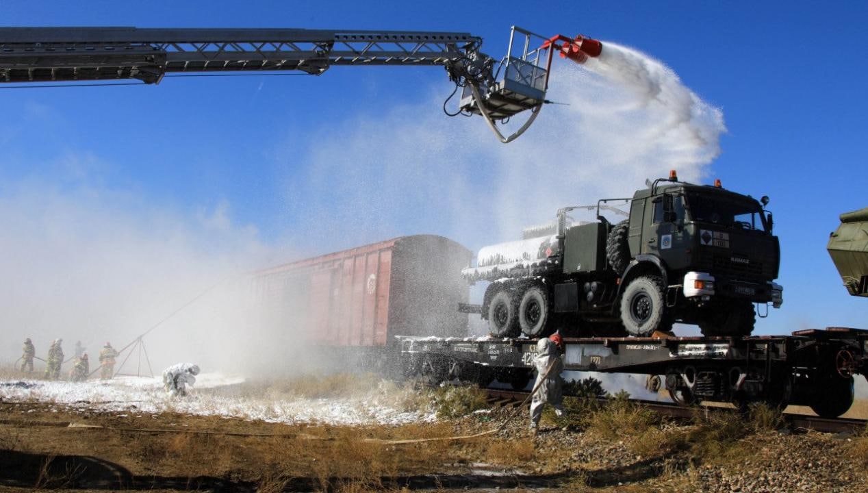 Коллективные силы ОДКБ в ходе учения "Эшелон-2022" в Казахстане отработали действия в условиях диверсии на железной дороге