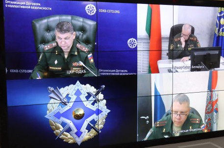 Совместная тренировка дежурных смен ЦКР ОДКБ и национальных органов