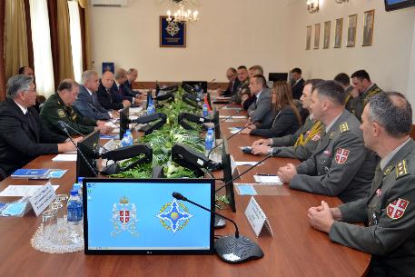 Начальник Объединенного штаба ОДКБ принял участие в рабочей встрече Генерального секретаря ОДКБ с Министром обороны Республики Сербия