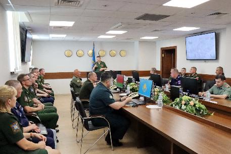 Посещение Объединенного штаба ОДКБ представителями Национального центра управления обороной Российской Федерации