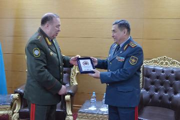 Визит начальника Объединенного штаба ОДКБ в Национальный университет обороны Республики Казахстан (г. Астана)
