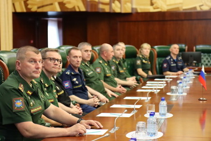 Объединенный штаб ОДКБ посетили представители Национального центра управления обороной Российской Федерации